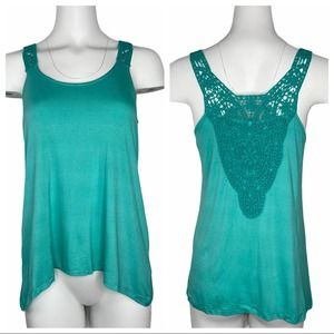 Moon & Sky Crochet Knit Lace Tank Top